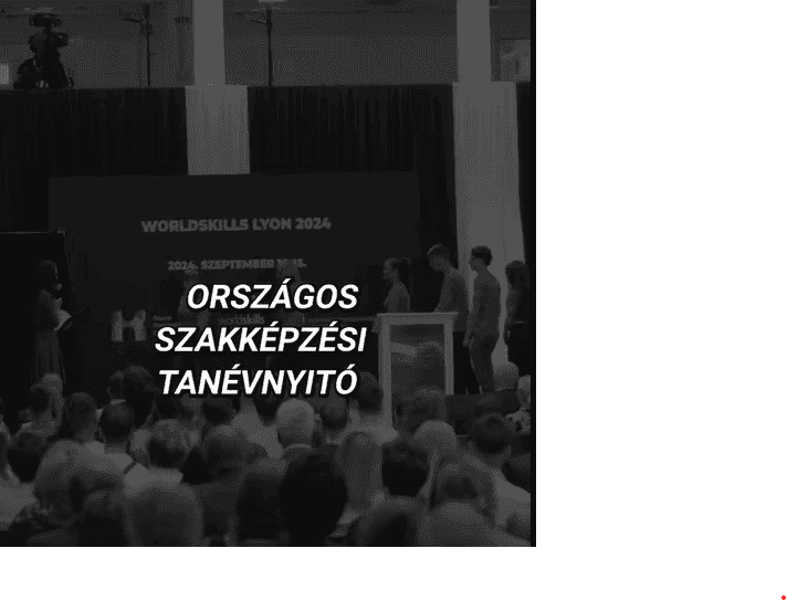 Országos szakképzési tanévnyitó