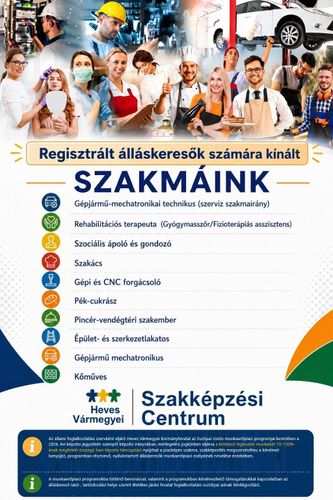  Regisztrált álláskeresők számára kínált szakmáink!